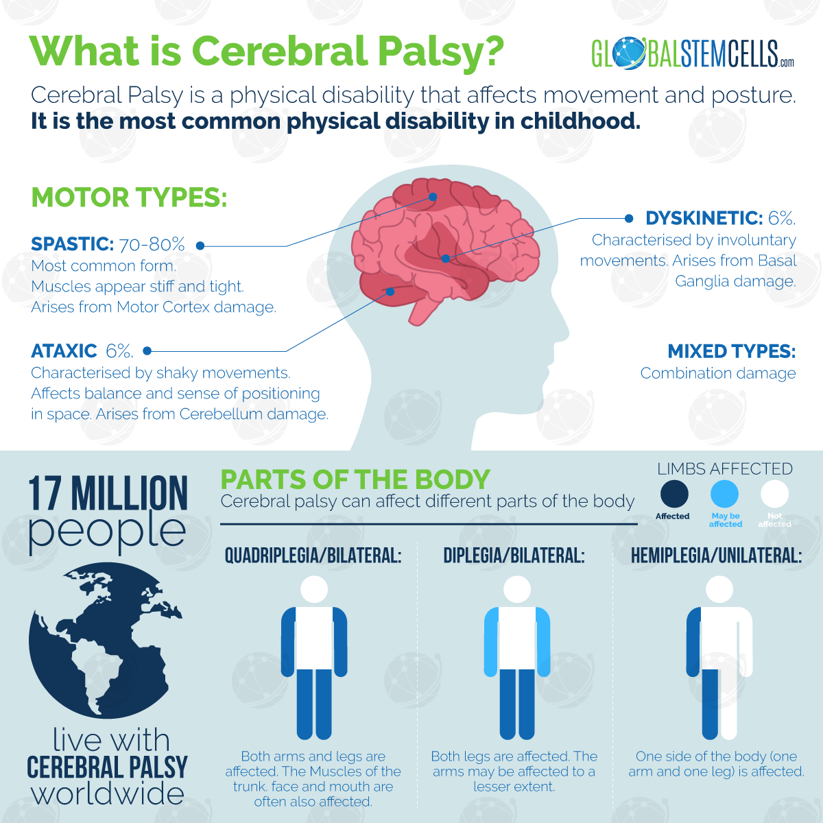 Cerebral Palsy Infographic | Global Stem Cells